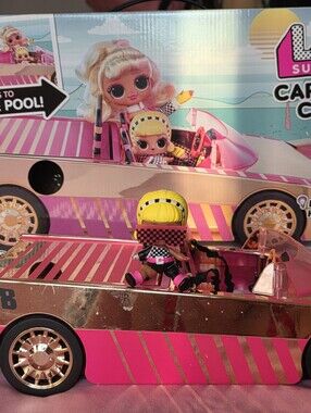L.O.L Surprise! Car Pool Coupe Convertible With Box & Exclusive Doll Toy